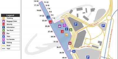 El Frederic chopin airport mapa