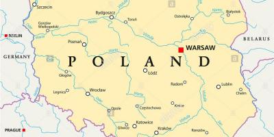 Varsovia, ubicación en el mapa del mundo
