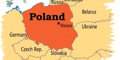 Mapa de Varsovia europa