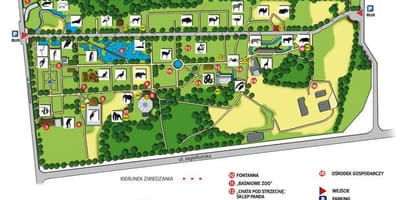 Mapa del zoológico de Varsovia 